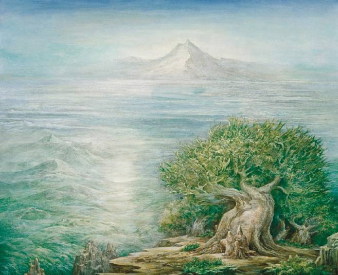 Ort der Kraft, 1990, Öl auf Leinwand, 70 × 86 cm