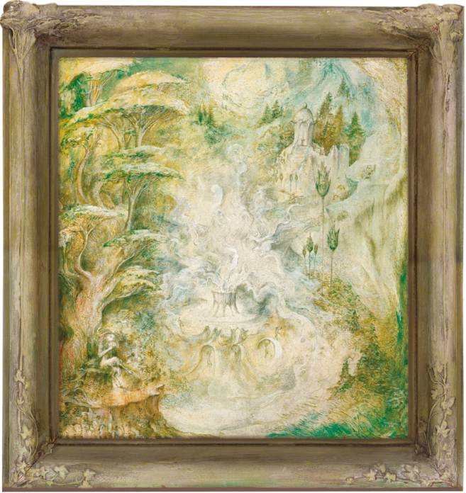 Das Elixier, 1978, Öl auf Holz, 1978, 43 × 38 cm