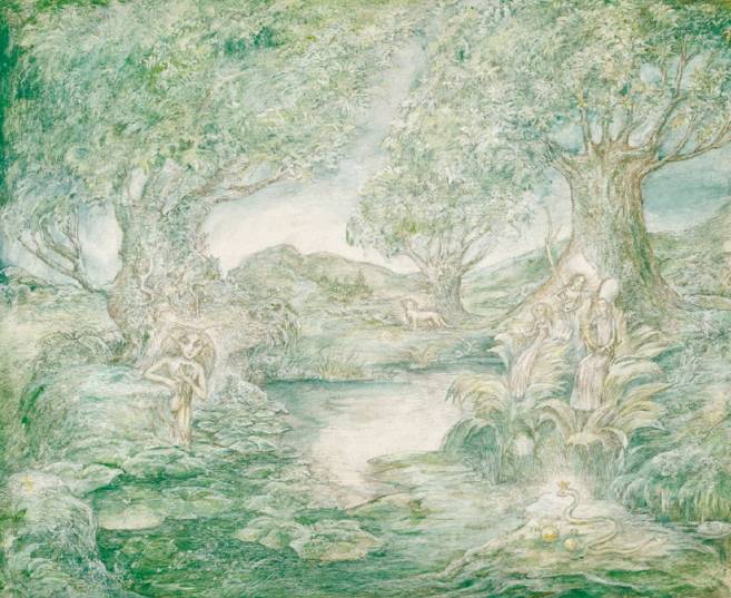 Schmetterlingslied, 1980, Mischtechnik auf Karton, 31 × 37 cm