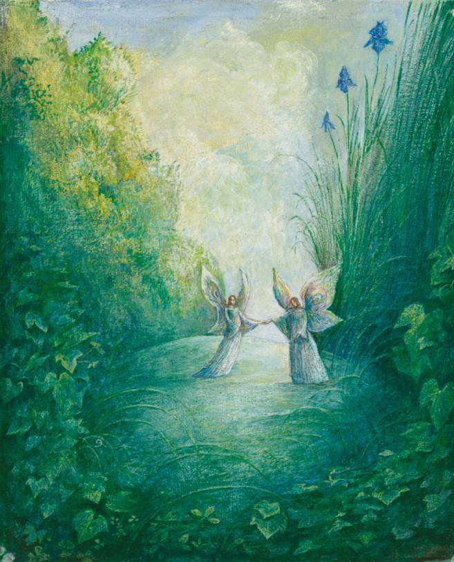 Liliengeister, 1989, Öl auf Leinwand, 24 × 20 cm