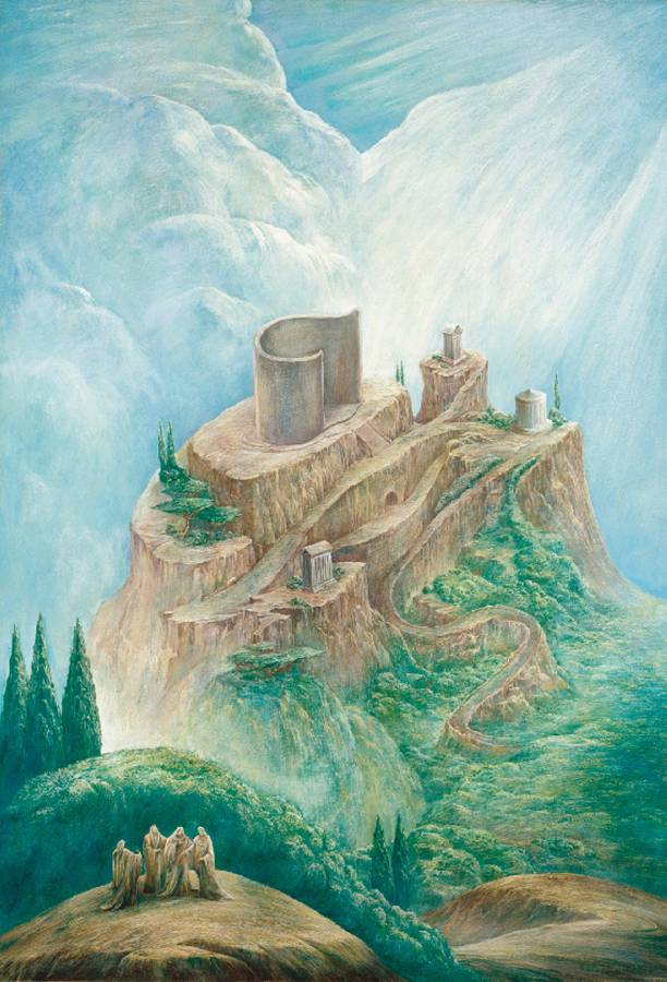 Beim Tempel der Winde, 1998, Öl auf Leinwand, 134 × 92 cm