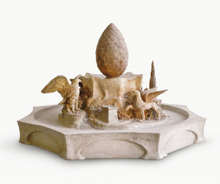 Brunnenmodell (Rückansicht), 1986, Ton, 54 × 92 cm